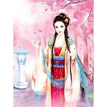 중국어 번체 여성 사전 인쇄 11CT 크로스 스티치 키트 DIY 자수 수제 공예 바느질 수공예 패키지 매직 뮬리나, 138.HMA85517 - 80x100cm - 14CT