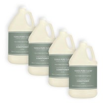 Terra Pure 클리어 컬러 및 무향 갤런 사이즈 컨디셔너 개별 USA 미국, Conditioner (4 Pieces)