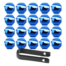 자동차 휠 너트 Renault Megane 2 3 Captur Dacia Duster peugeot용 17mm 자동차 휠 너트 캡 보호 커버 푸, 04 파란, 04 파란