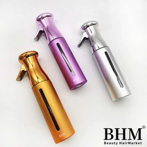 [BHM] 미용실분무기 안개분사 자동연속 미스트분무기 공병300ml, 골드