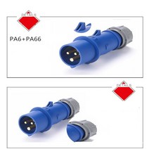 항공 산업 플러그 표면 장착 소켓 커넥터 6A/32A-2/3/4pin 플리퍼 제로 태양 전지 패널 와이어 개, 01 6A-3pin