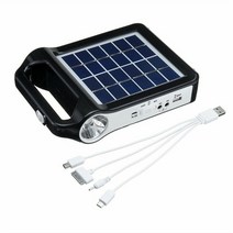 태양광 발전 시스템 패널 휴대용 6v 충전식 태양 전지 전력 저장 기 usb 충전기 램프 조명 홈 태양 에너지 키트 태양열, 검은색