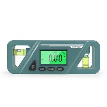 스틸각도측정눈금자 디지털각도기 정밀 디지털 경사계 IP54 방수 LCD 자기 전자 각도 파인더 베벨 레벨 박스 테스터, 2.Green