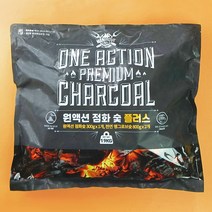 3초숯불 원액션 점화숯 플러스1.9KG 5-6인용 대용량 초간편 캠핑 바베큐 숯불