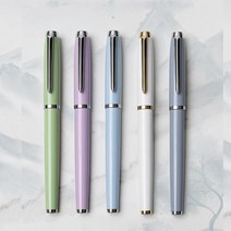 뚜렷한파스텔 선명한펜 잉크충전 검/신사 단어 연습 일상 여자선물 학생, White, 0.5mm