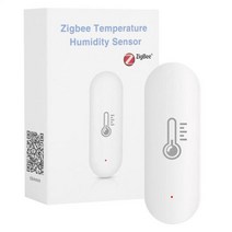 스마트 온도컨트롤러Tuya ZigBee 스마트 온도 센서 배터리 구동 실내 Smart Home Security Alexa Google 홈, 01 1PC