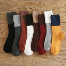 제이셀 여성용 G800 여학생용 톤온톤 톤앤톤 베이직 심플 가을 겨울 골지 양말 5켤레 세트