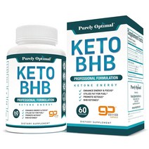 Purely Optimal Premium Keto bhb Diet Pills 프리미엄 케토 다이어트, 1병, 60정