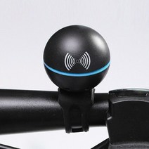 자전거벨자전거 벨 스피커 130db 방수 사이클링 전기 호른 미니 휴대용 실리콘 MTB 도로 핸들, 블랙 블루