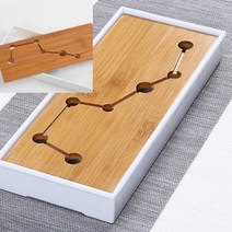 직사각 다기트레이 미니찻상 다기트레이 다도차판