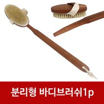 뷰티끄랩 NEW 분리형 바디브러쉬1p 분리형목욕솔 돈모, 1