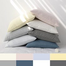 아망떼 알러지케어 방수 베개커버 50x70, 크리미블루