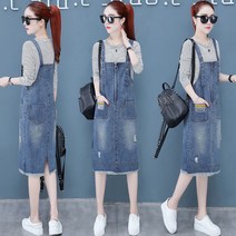 kekamall 여름 감령 데님 멜빵 스커트 카우보이 스커트 멜빵