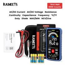 내전압시험기 전압측정기 전압테스터기 smart multimeter hz, km601-블루