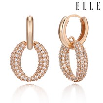 [엘르주얼리] 14K 드레스 블링 원터치 귀걸이 (gold pin) ELGPEE365