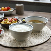 이로도리 엠보토쿠사 일본 공기와 대접 (4color), 엠보토쿠사 대접 [화이트]