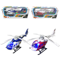 세계유통 사운드불빙 경찰 소방 헬리콥터 다이캐스팅 풀백기능, 사운드불빛 소방헬리콥터