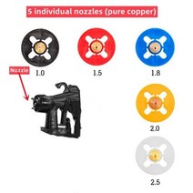 에어 공구 드릴 500W 전기 스프레이 건 페인트 냄비와 가정용 분무기 쉬운 흐름 제어 브러시 전동, 5pcs nozzles+영국 플러그