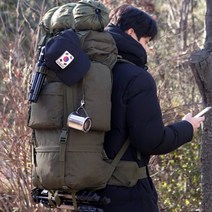 (고급 레인커버 증정) 오래 매도 편한 등산 가방 65l, 카키 KHAKI