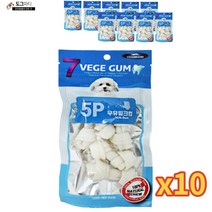 베게7 강아지 우유껌 소형 5P, 10팩