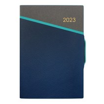 2023년다이어리 양장 매직슬래쉬 다이어리 25절 다이어리 양장 만년다이어리 다이어리 속지 업무용 위클리 PU원단 대량제작 견적요망, 네이비2부
