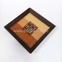 한지 사각접시류 DIY 한지공예 만들기세트 두리한지공방, 20.사각접시(대-4)_갈색