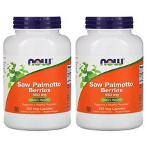 [1+1]NowFood 나우푸드 소팔메토 베리 550mg 베지 캡슐 250정
