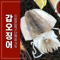 서해에서 잡아온 급냉 갑오징어 2kg (손질 전 무게)