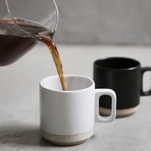 감성 투톤 모래 머그 컵 빈티지 홈카페 카페 잔, 단독상품, 브라운