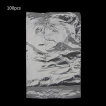 100 Pcs Plastic Bags Heat Shrink Film Bag Clear PVC Crafts Homemade Gifts, 검은색