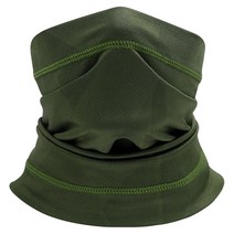 헤드넥 스카프 랩 통기성 사이클링 넥 가드 솔리드 컬러 마스크 페이스 커버, [05] A - army green