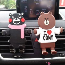 모스트 차량용 송풍구 스마트폰거치대, 브라운, 1개