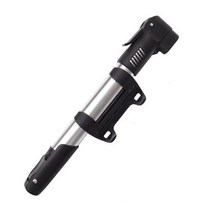 자전거펌프 야외 공기주입기 휴대용 바람주입기 에어펌프 웨스트 바이킹 미니 자전거 팽창기 알루미늄 합금 자전거 타이어 초경량 120 psi 고압 사이클링, 은, 중국