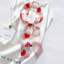 머리를 묶은 머리띠 소중한 수묵 유화 긴 줄 작은 스카프 여자 가늘고 좁은 긴 프랑스식 우아한 분위기 초선화 머리띠 묶은 가방 리본 장식 넥타이 리본 소아 화훼 1개