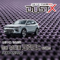 뷰티풀 코란도C 벌집매트 C300 카매트 발매트 바닥 시트 발판 깔판 차량용 차량 자동차 매트 실내 메트 C3 C5 C7 R-플러스 샤이니 딜라이트 판타스틱, 뷰티풀코란도 (2019.2~), 1열+2열, 쌍용