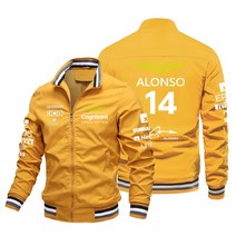 2023 애스턴 마틴 포뮬러 원 F1 자켓 AM14 Fernando Alonso Jack Van F1 레이싱 자켓 오토바이 사이클링 유니폼 자켓, 05 huang se_08 xxxxl, 1개