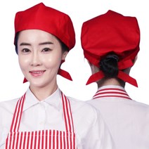 웰컴가운 CA70 리본 베레모 프렌차이즈 캐셔 베이커리 카페, CA70_오렌지, 1개