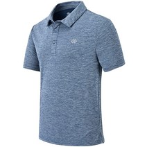 MoFiz 남성용 캐주얼 퀵드라이 UV 반소매 골프 셔츠 퍼플 2XL 344205, XX-Large, 01 Blue