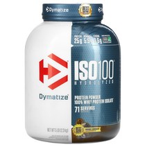Dymatize ISO100 Hydrolyzed Whey 프로틴 프로테인 단백질 Isolate Gourmet Chocolate 5 lb 2.3 kg