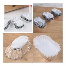 베이킹컵 타원형 90P 크라프트유산지 쿠키팬