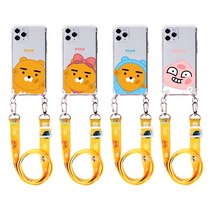 구디픽 제작 카카오프렌즈 아이쿵 목걸이 스트랩 케이스 갤럭시A 와이드 J LG 엘지 전기종 호환