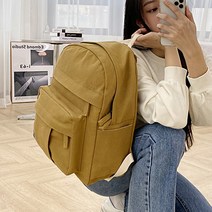 홍대언니 앞포켓 캐주얼 캔버스 백팩 가방 BISA734