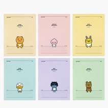 카카오프렌즈 미니중철노트, 무지