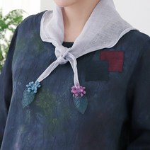 [디얼마미] 나뭇잎 마 스카프 미시 중년 여성 50대 엄마스카프