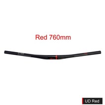 자전거 MTB 싸이클 핸들바 DODICI 9도 카본 마운틴 핸들 바 UD 매트 플랫 풀, 레드 760mm