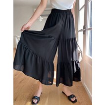 l2023신상l DAZY 프릴 옷단 통바지 200786