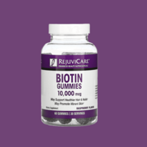 Rejuvicare 비오틴 구미 젤리 라즈베리 10000mcg 구미 젤리 60정