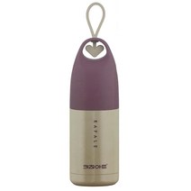 키친아트 원터치 보온병 퍼플 260ml 죽 물병 휴대용 물/헬스/물통/원터치/냉온병/나들이/보냉/유아/피크닉/텀블러