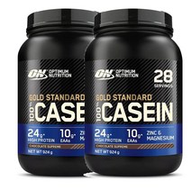 영국 옵티멈 뉴트리션 Optimum 100% 카세인 프로틴 파우더 with 아연 마그네슘 초콜릿맛 924g, 2팩