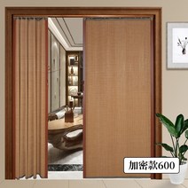 자바라커튼 홀딩도어 접이식 주름 이중 대나무 푸시-풀 접는 문 사용자 정의 거실 중국 스타일 파티션 발코니 음영 모기 방지 가게 슬라이딩 배경